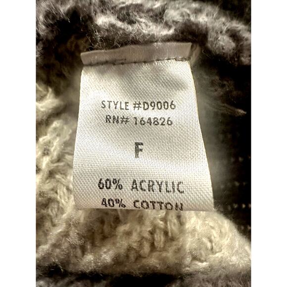 Elloh – Color Block Denim Sleeve Sweater – Yellow/Grey – Size F - Picture 3 of 4